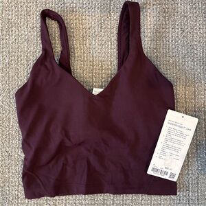 Lululemon Women's Align Tank Sz 4 burgandy
NWT